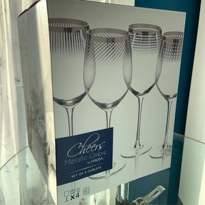 4 UNOPENED Wine Goblets